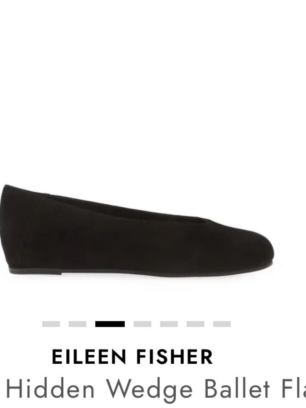 Eileen Fisher Una Hidden-Wedge Ballet Flat Size 7.5